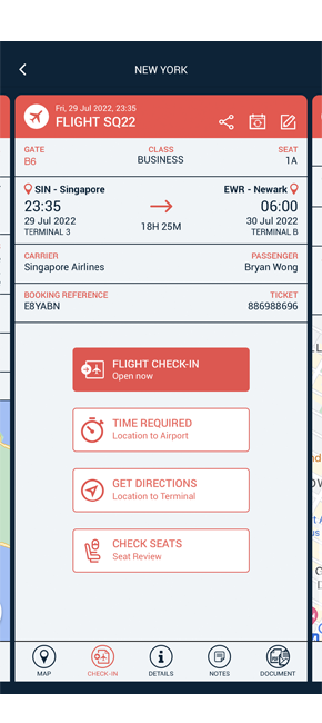 travelerbuddy features online flight checkin
